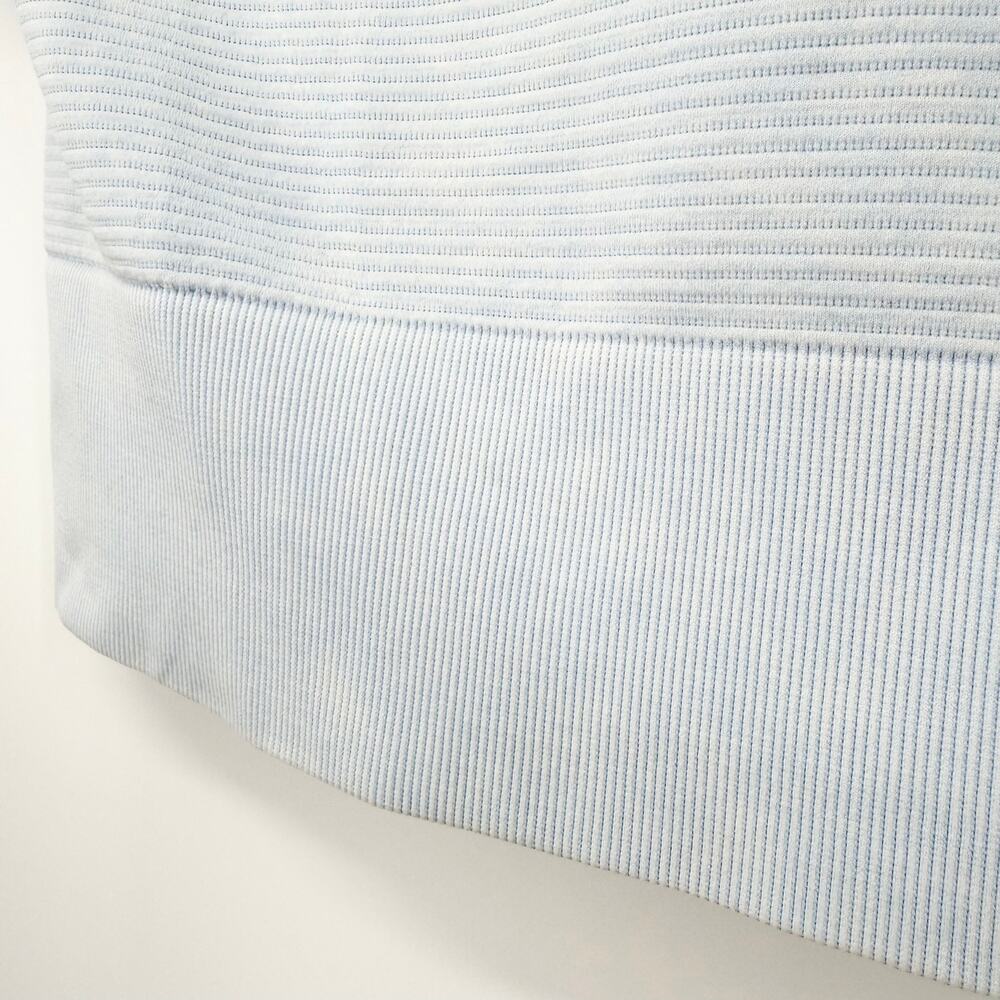 OFFLINE by Aerie Blue Ribbed Cropped Tee Soft Lounge Top Baby Blue Small - Picture 7 of 8